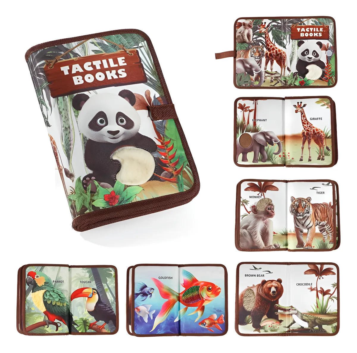Animal Tactile Book For kids