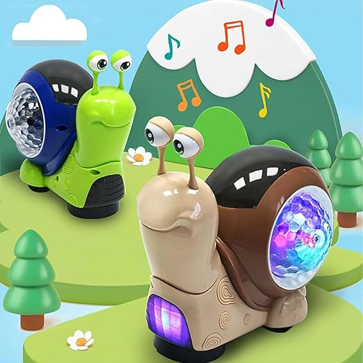 Interactive Musical Crawling Snail Toy For kids Toynix