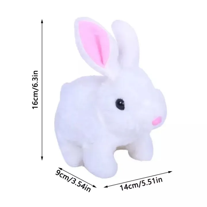 Plush Rabbit Toy with Sound and Motion for Kids (Random Colors)