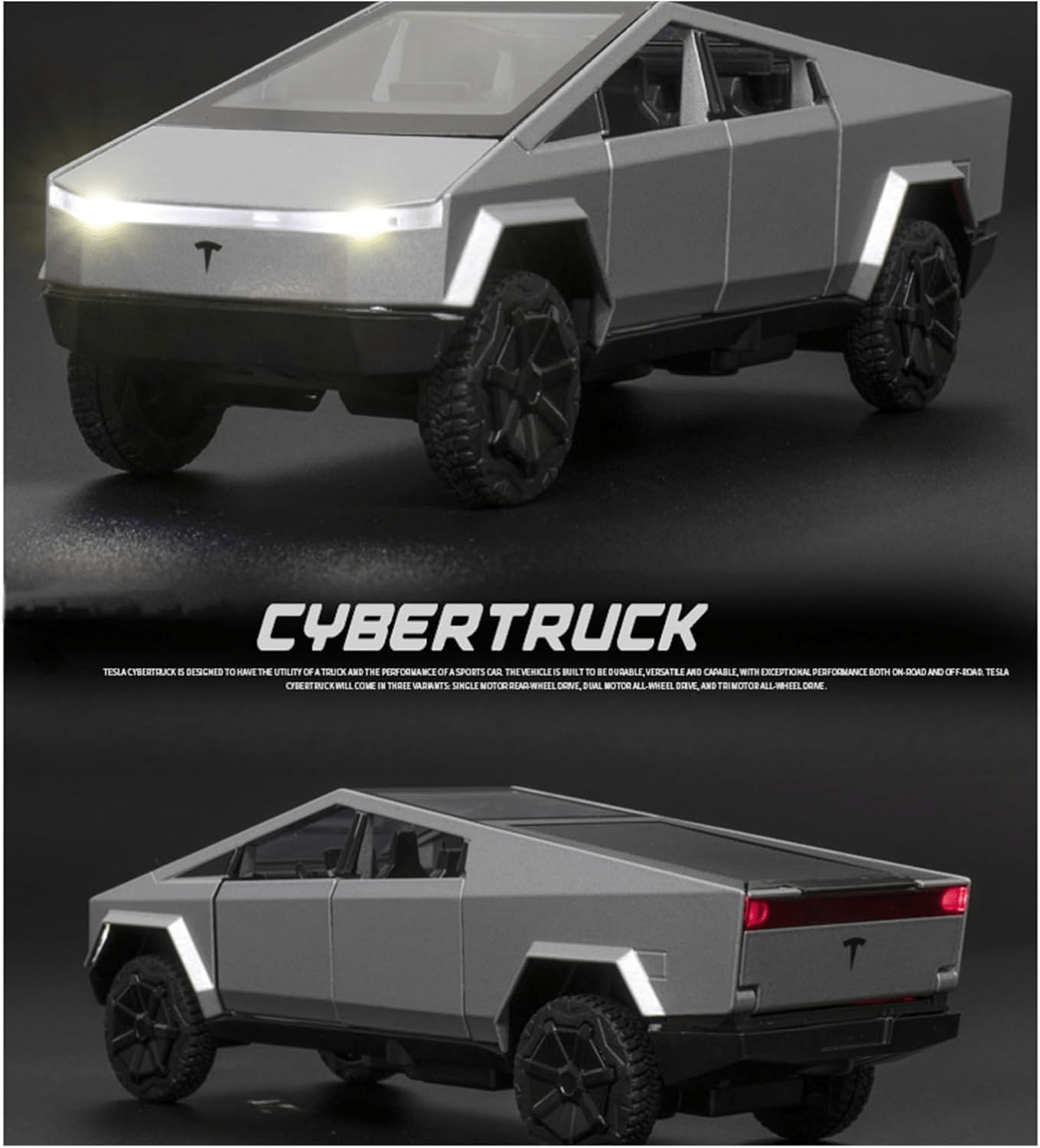 Cybertruck Diecast Car Toy Collection for Kids - 1 PC - Toynix