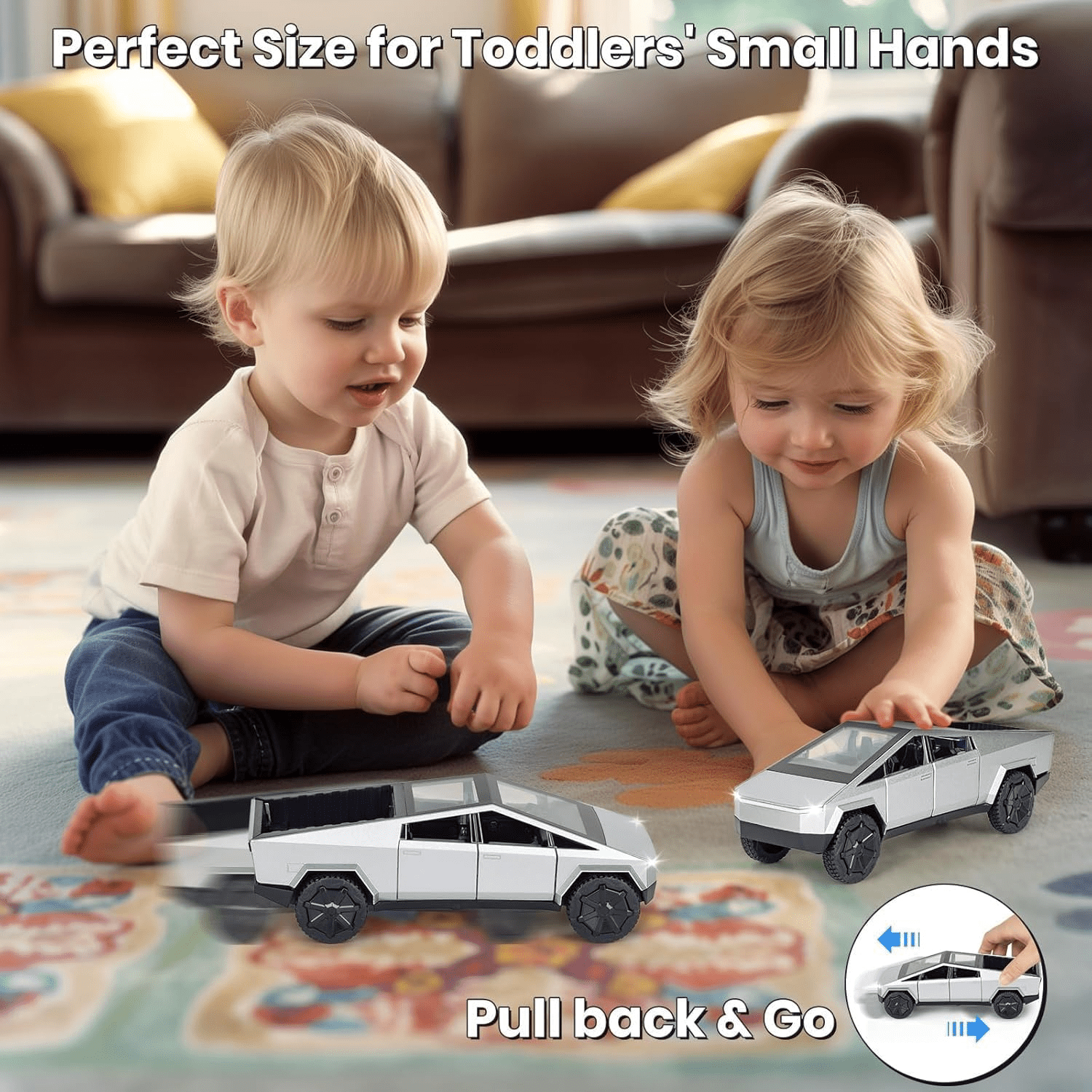 Cybertruck Diecast Car Toy Collection for Kids - 1 PC - Toynix