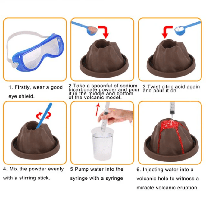 DIY Volcano Eruption Science Kit for Kids - Toynix