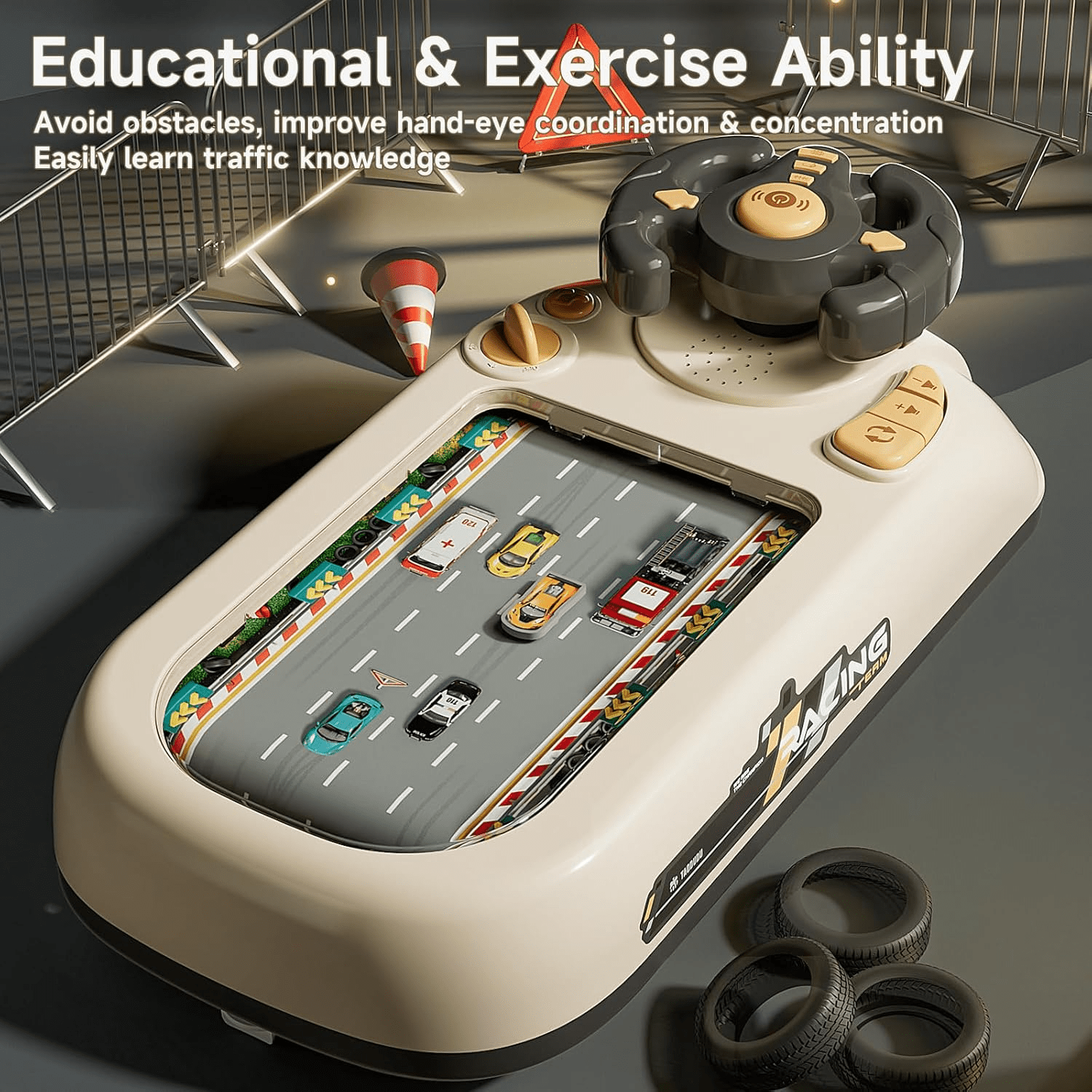 Simulated Driving Car Racing Game For Kids - Toynix