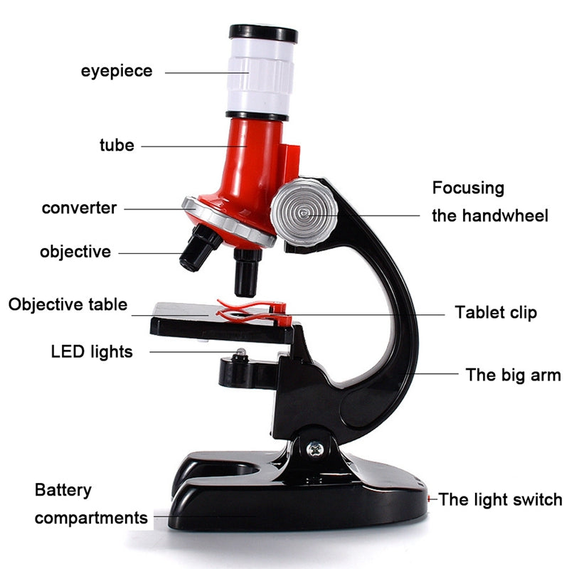 1200 Times Microscope Toys Primary School Biological Science Experiment - Toynix