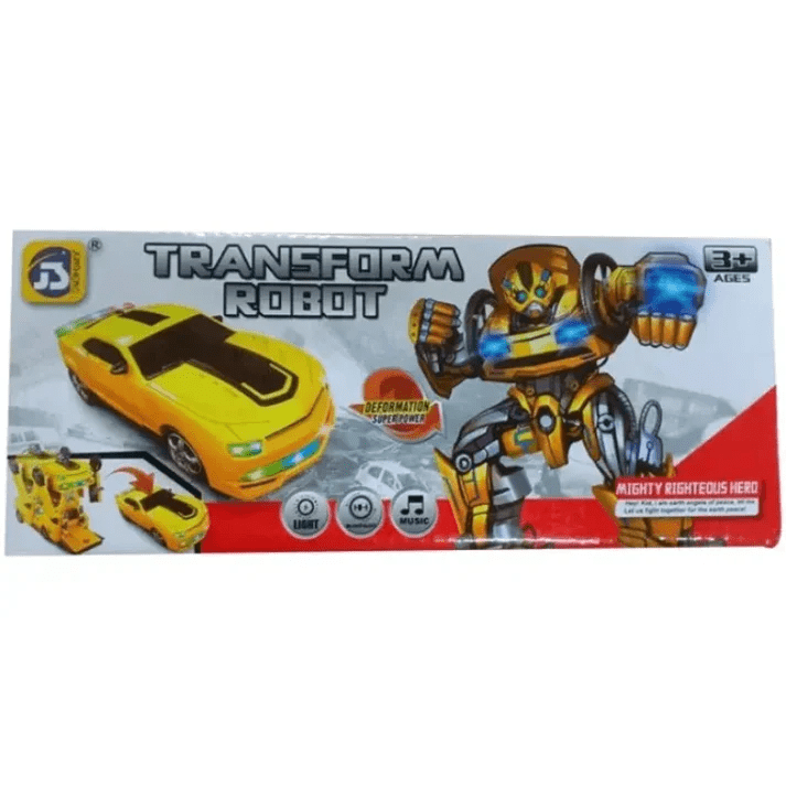Transformer Robot Car Toy With Lights & Sound For Kids - Toynix
