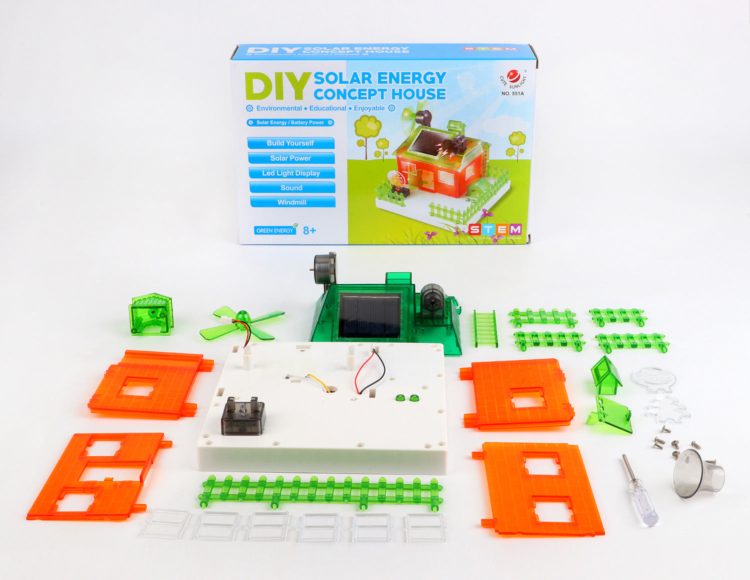 DIY Assembly Learning Scientific Experiments Building Model Solar Energy Powered Music House Educational Toy For Kids - Toynix