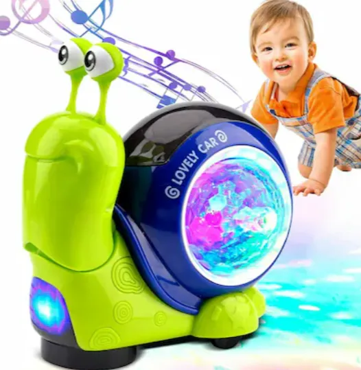 Interactive Musical Crawling Snail Toy For kids Toynix