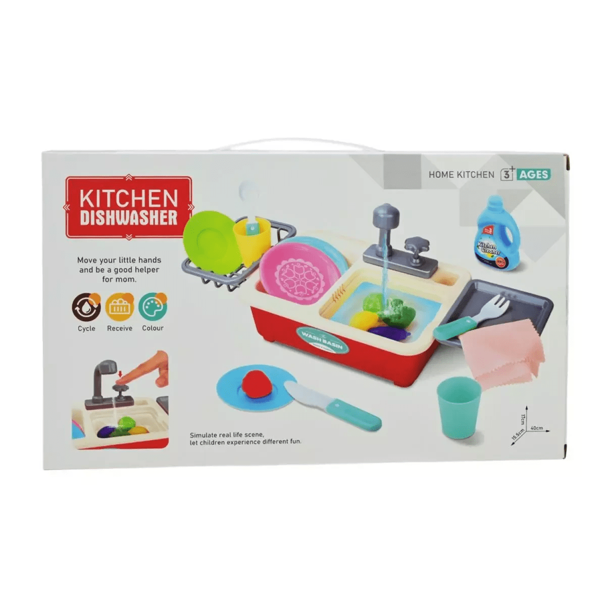 Kitchen Dishwasher Sink Playset For Kids - Toynix