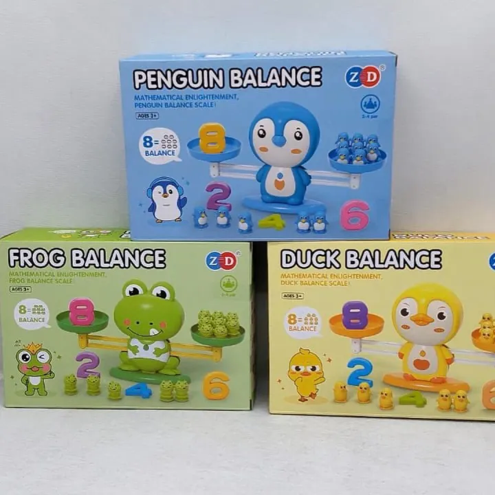 Penguin Balance Scale Games and Number Counting Blocks for Kids Toynix