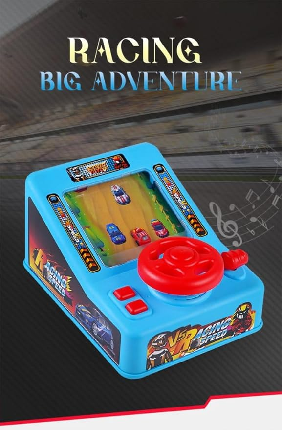 Car Racing Adventure Game Toy with Electric Steering Wheel Toynix