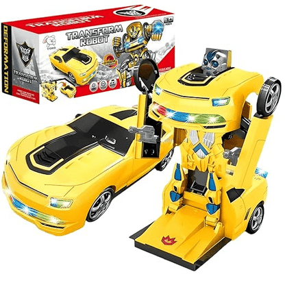 Transformer Robot Car Toy With Lights & Sound For Kids - Toynix