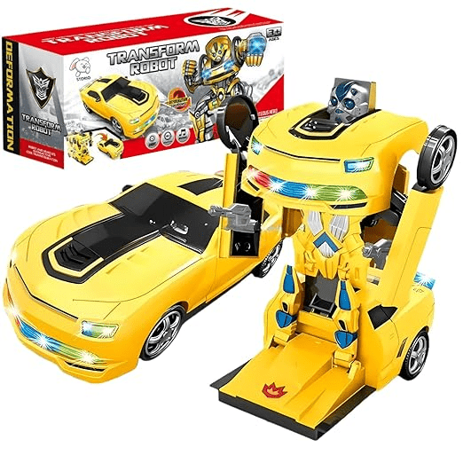 Transformer Robot Car Toy With Lights & Sound For Kids - Toynix