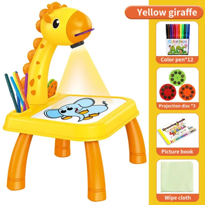 3 In 1 Kids Painting Drawing Activity Kit Projector Table Toynix