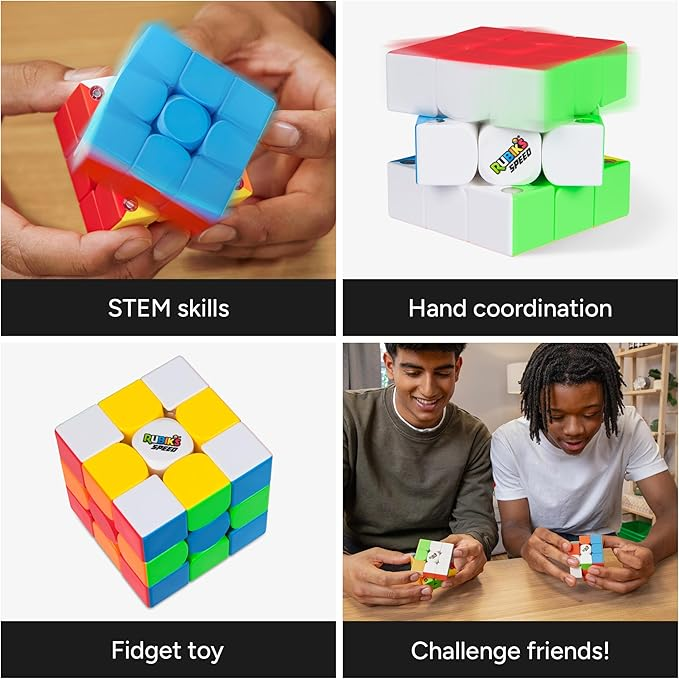 Rubik’s Cube, 3x3 Magnetic Speed Cube, Problem-Solving Challenging Puzzle Toynix