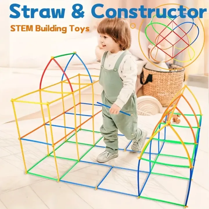 Straw Stick Building Block Educational Toy For Kids Toynix