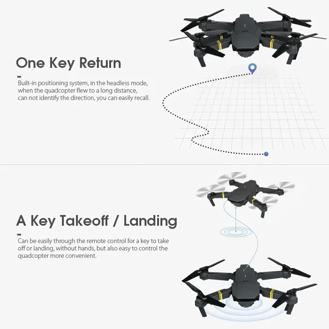 E88 PRO Drone with Dual Camera & LED Lights - Toynix