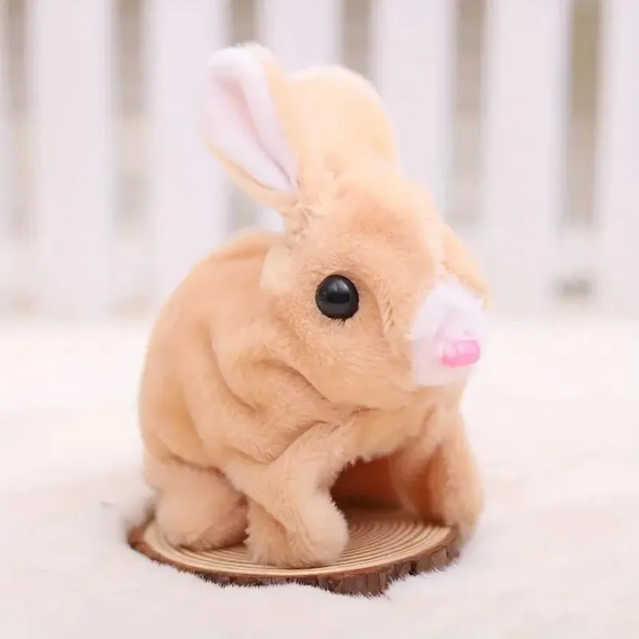 Plush Rabbit Toy with Sound and Motion for Kids (Random Colors)