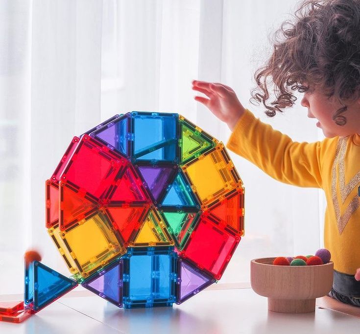 Magnetic Building Tiles for Kids Toynix