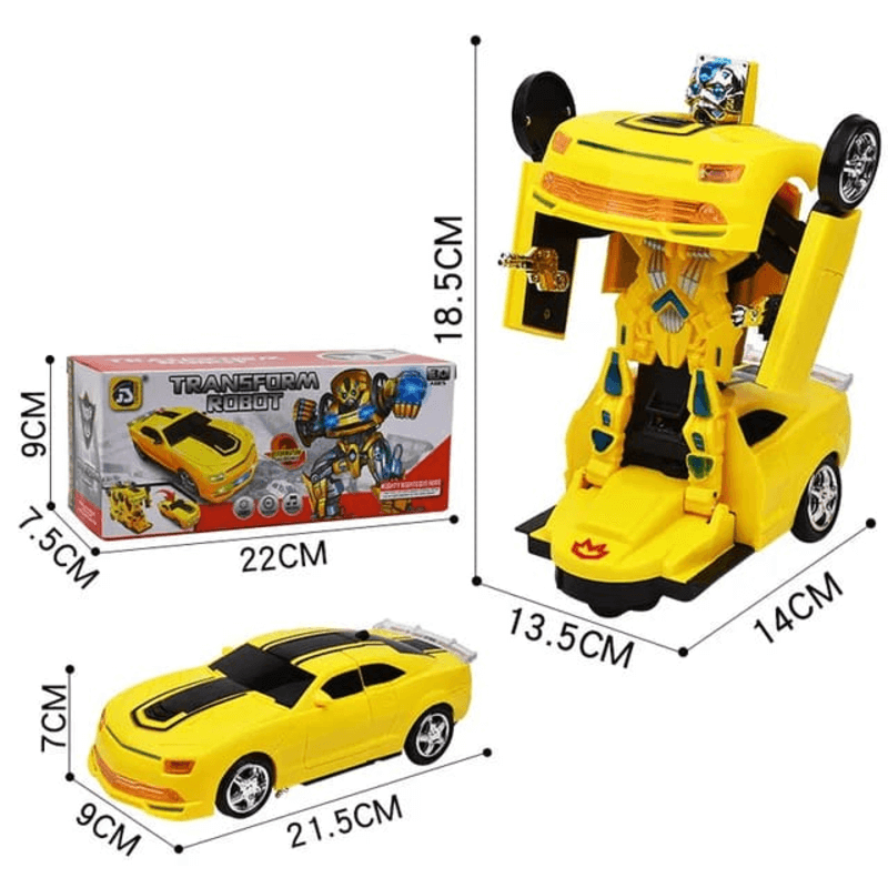 Transformer Robot Car Toy With Lights & Sound For Kids - Toynix