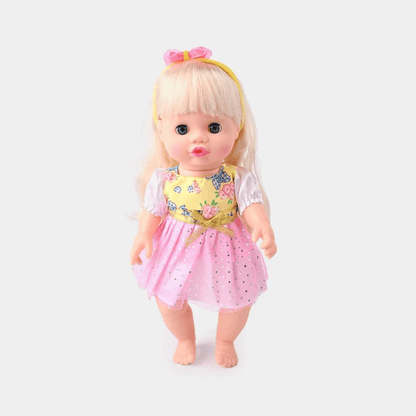 Baby Doll Happy Every Day with Feeding Bottle & Music - Toynix
