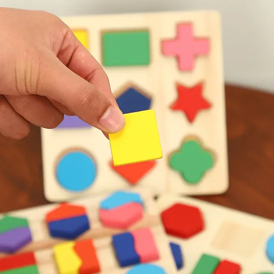 Wooden Shapes Educational Toy For Kids