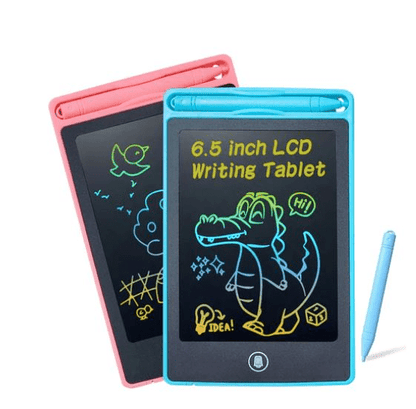 6.5" LCD Writing Tablet Multicolor Screen Writing Erasable Writing Board - Toynix
