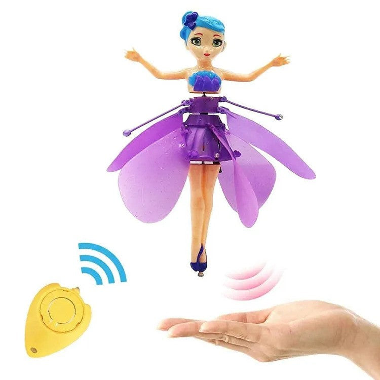 Girls Fairy Princess Doll Flying Aerocraft Kids Toy - Beautiful Electric Induction Hover, Smart Sensor. Toynix