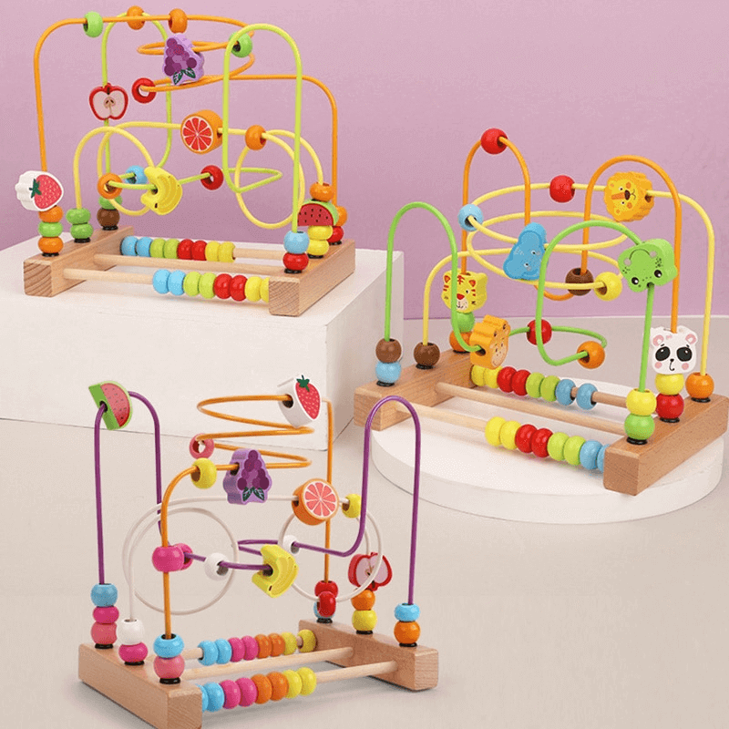 Wooden Bead Maze Toys For Kids