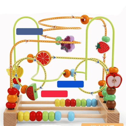 Wooden Bead Maze Toys For Kids