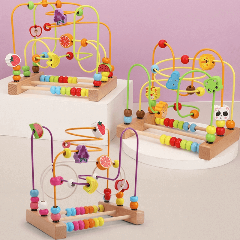 Wooden Bead Maze Toys For Kids