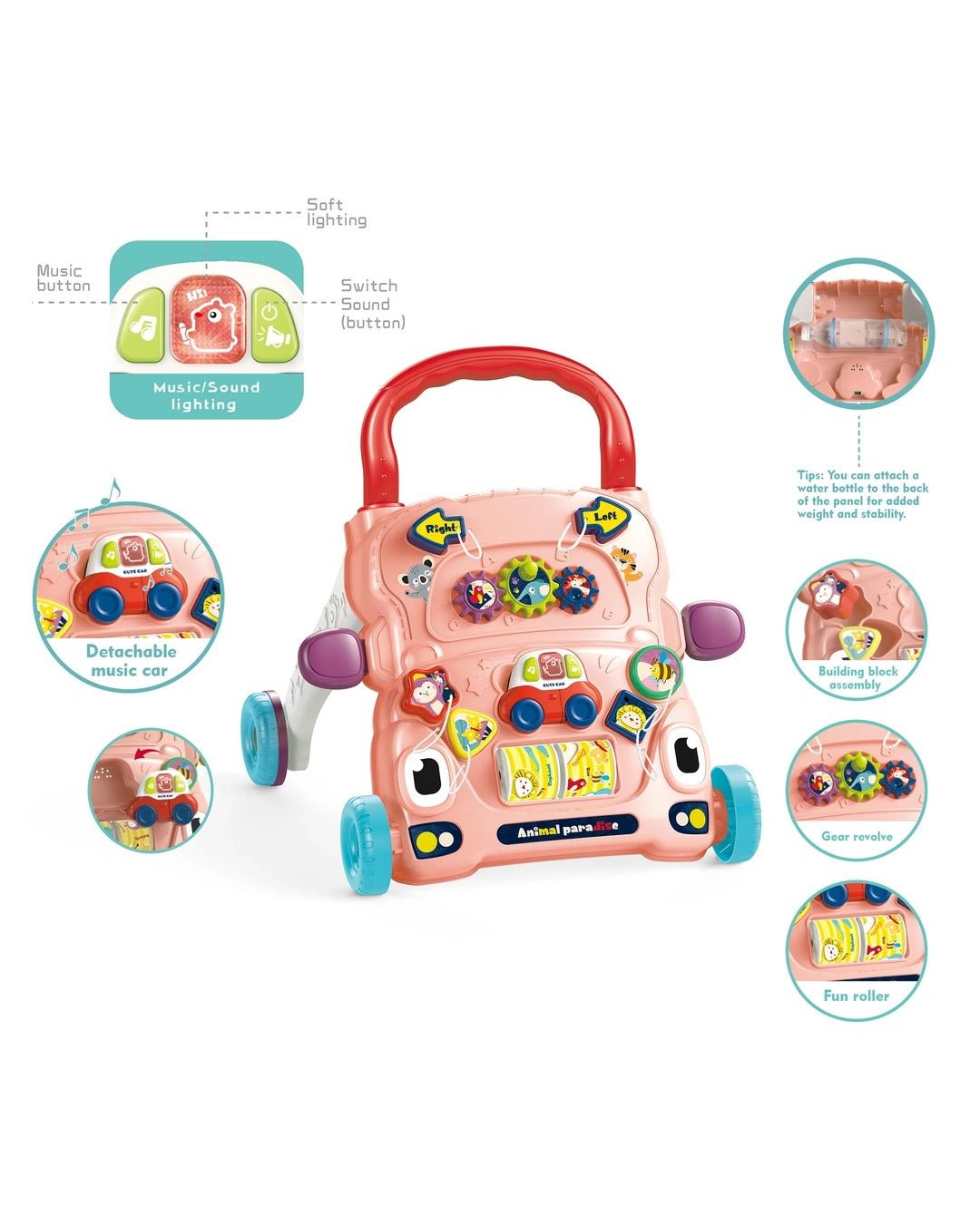 Baby Push Walker with Wheels - Toynix