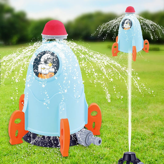 Outdoor Water Rocket Sprinkler—360 degree Rotation Rocket Water Spray - Toynix