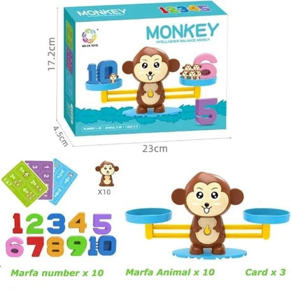 Weight Balance Learning Scale - Monkey Balance Game (Random Color) - Toynix