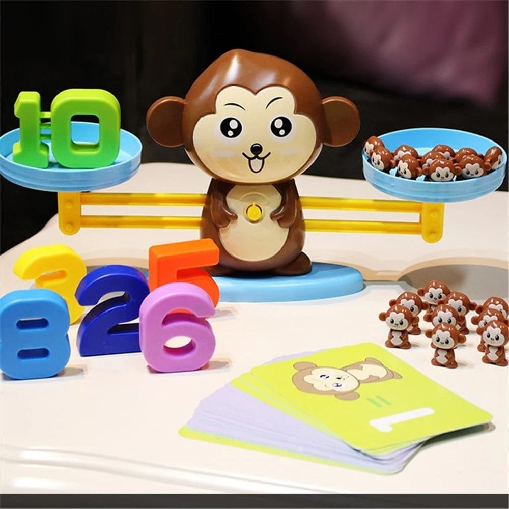 Weight Balance Learning Scale - Monkey Balance Game (Random Color) - Toynix