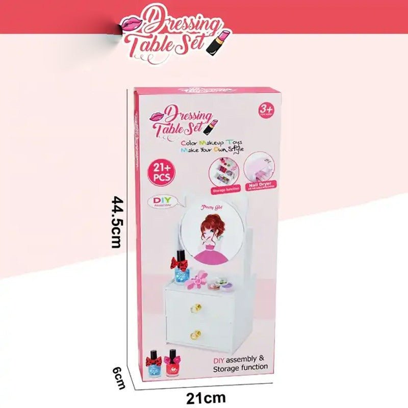DIY Dressing Table Set For Girls 21+ Pcs - Toynix