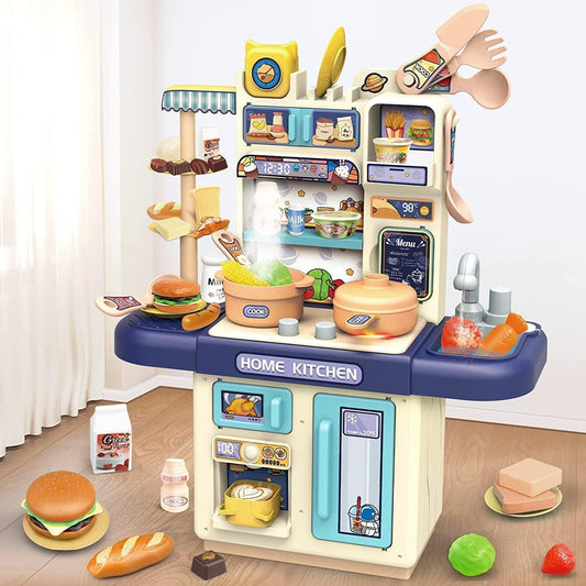 Kitchen Playset with Realistic Steam and Light (36T - 7) - Toynix