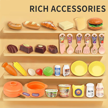 Kitchen Playset with Realistic Steam and Light (36T - 7) - Toynix