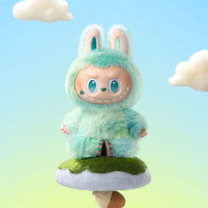 Labubu Have A Seat Monster Plush Keychain - 1 PC (Green)