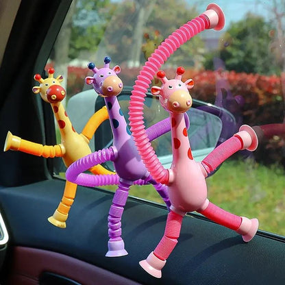 Premium Telescopic Giraffe Toy with Suction Cup Cartoon Toy Toynix