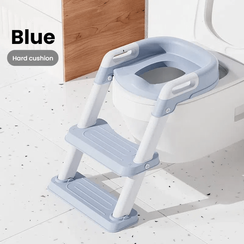 Toilet Seat with 2 Step Ladder | Toilet Trainer For Kids (Random Color) - Toynix