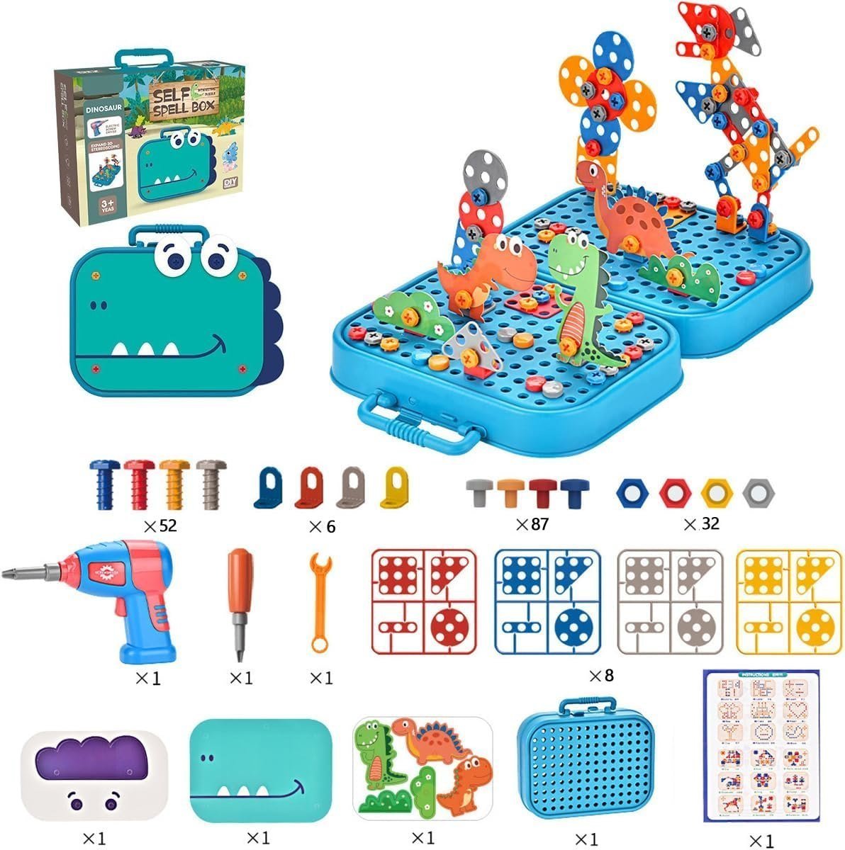 Creative 3D Drill Screw Space Simulation Screw Tool Box - Toynix